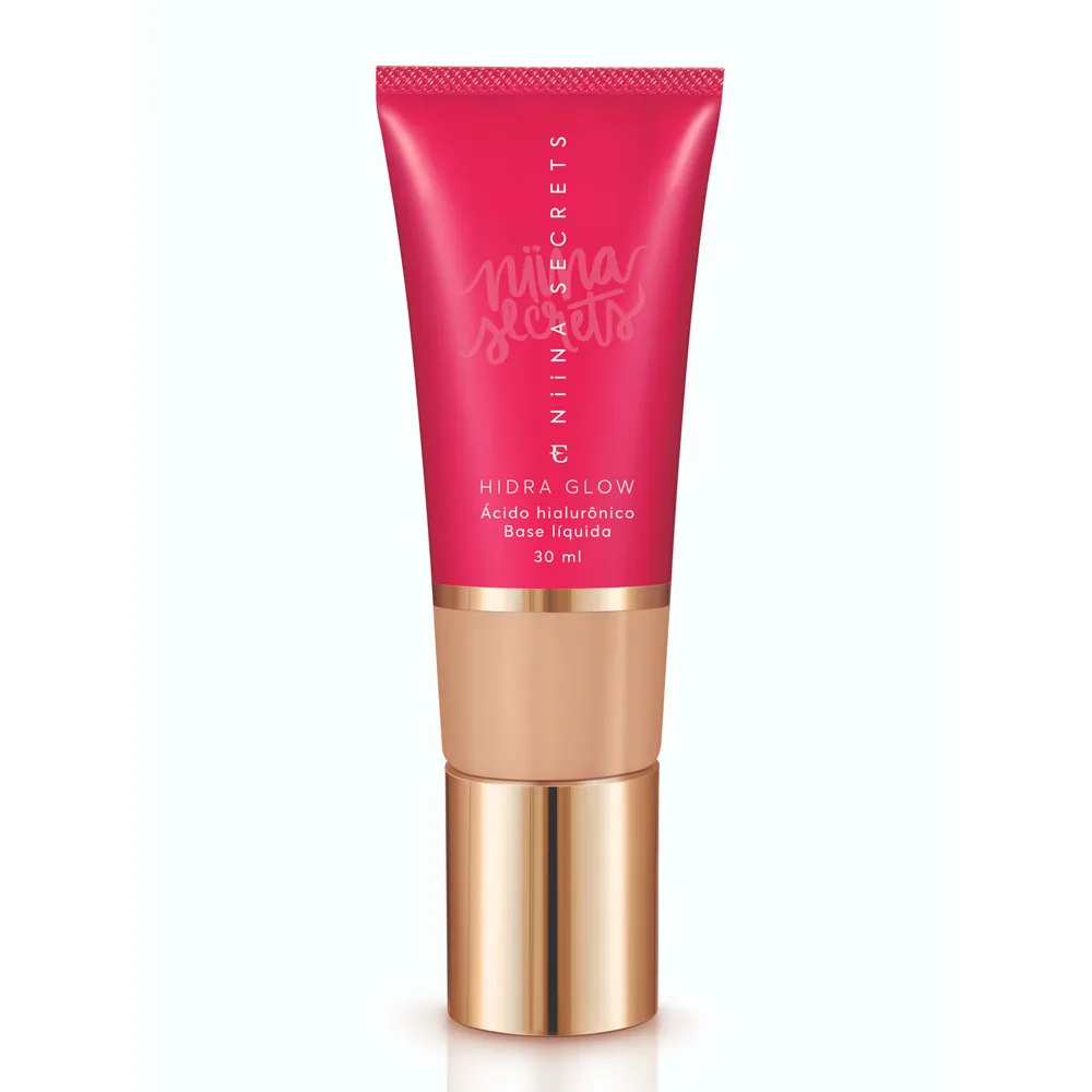 Base Líquida Eudora Niina Secrets Hidra Glow Cor 13 com 30ml