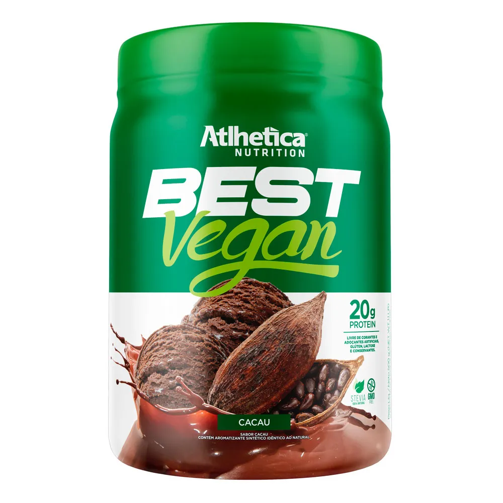 Best Vegan Atlhetica Nutrition com 20g de Proteína Sabor Cacau 500g
