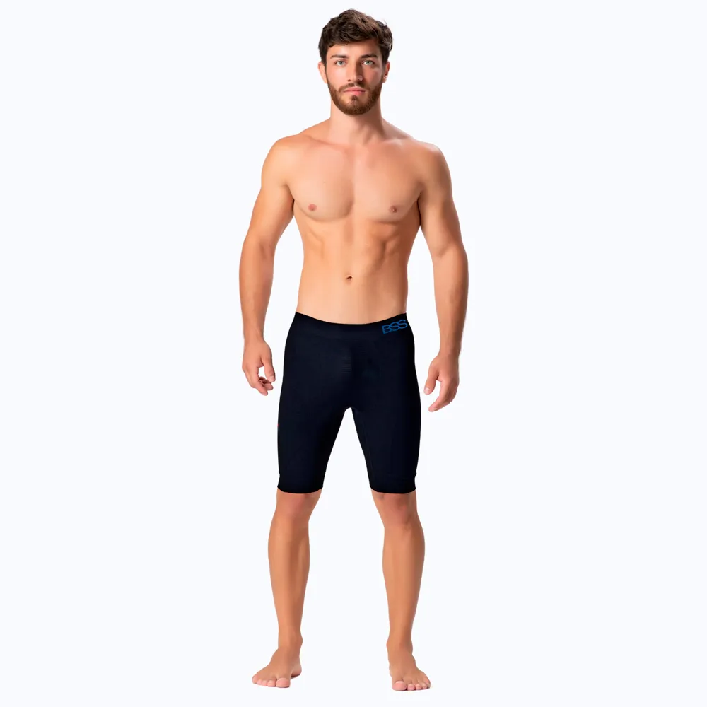 Bermuda Térmica Bressan High Compression Masculina Preta Tamanho P