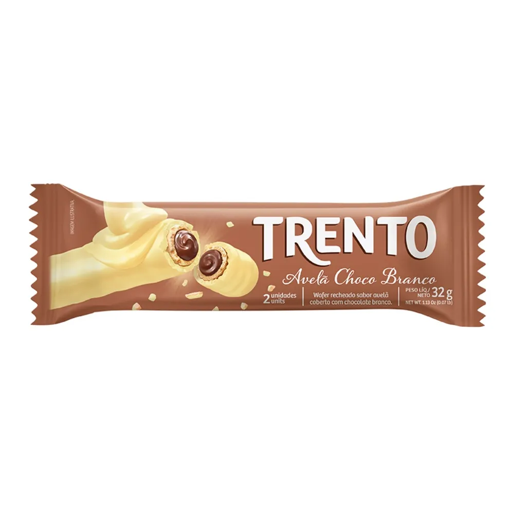 Chocolate Trento Avelã com Chocolate Branco 32g