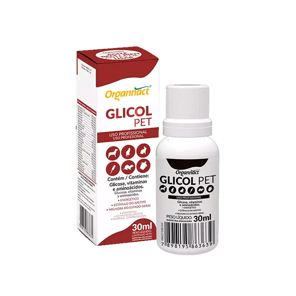 Glicol Pet Organnact Suplemento Vitamínico 30ml