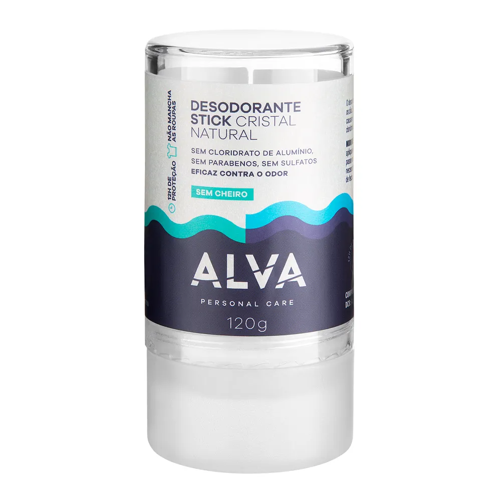 Desodorante Alva Cristal Natural Stick 120g