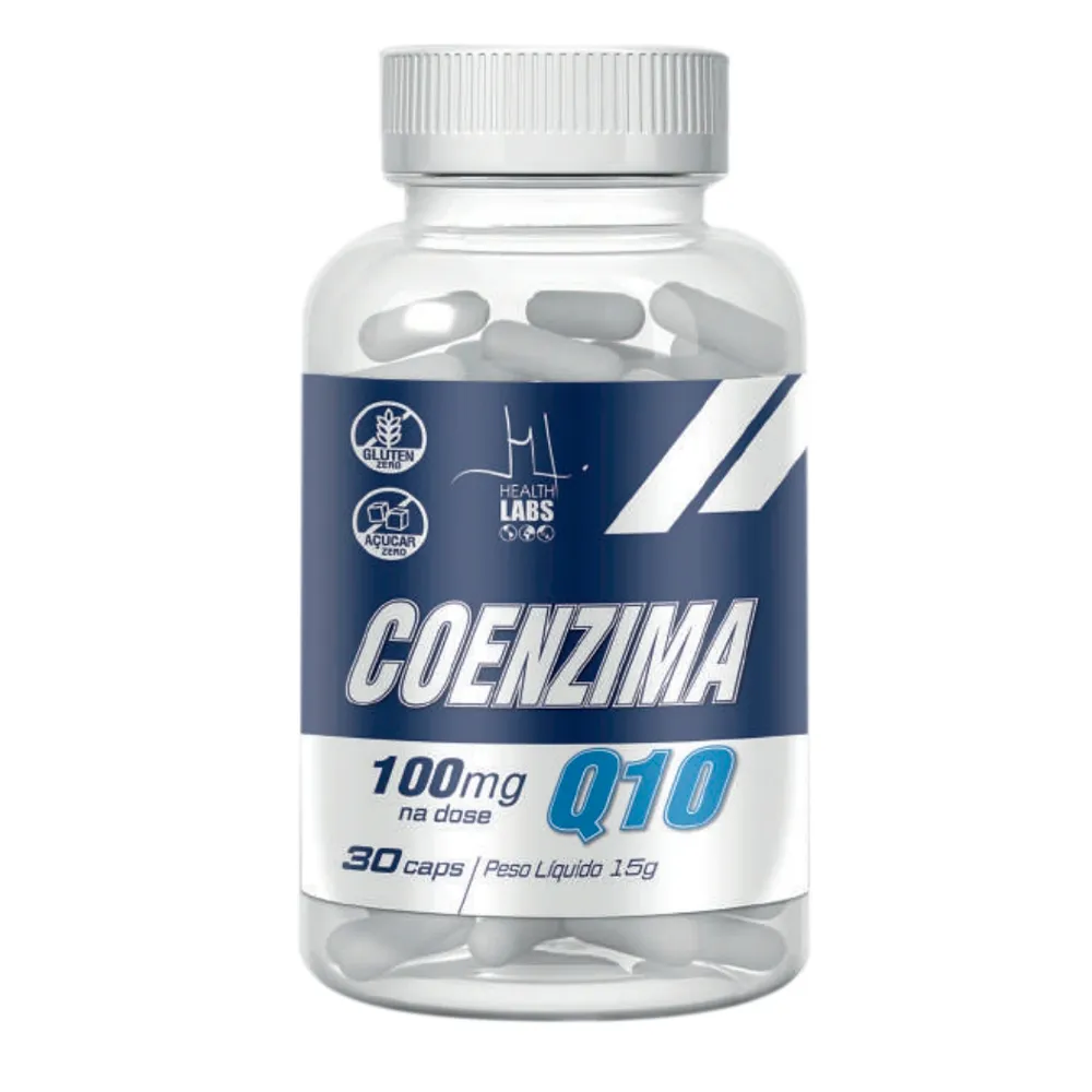 Coenzima Q10 100mg Health Labs com 30 Cápsulas