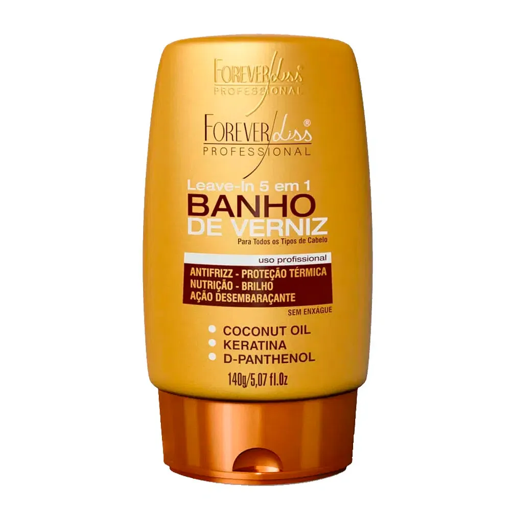 Leave In Forever Liss 5 Em 1 Banho De Verniz 140g