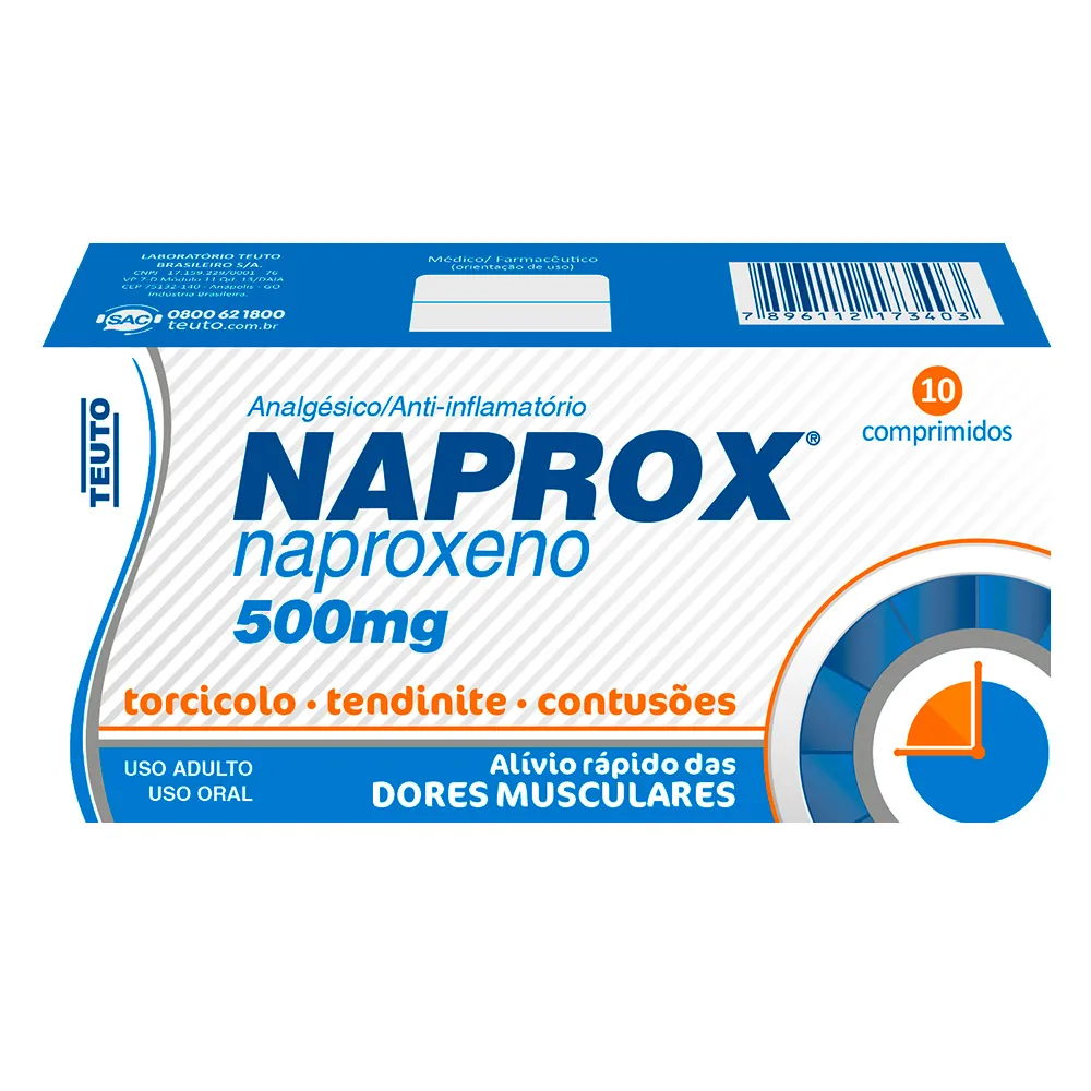 Naprox 500mg com 10 Comprimidos
