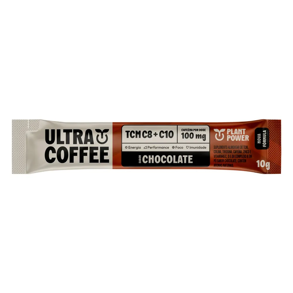 Suplemento Alimentar Ultracoffe Sabor Chocolate Stick 10g