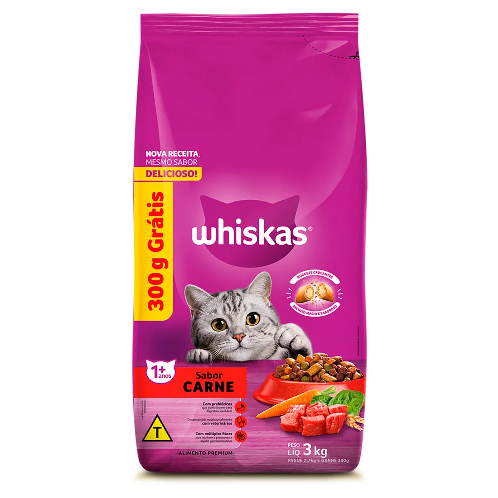 Ração para Gatos Whiskas Adultos