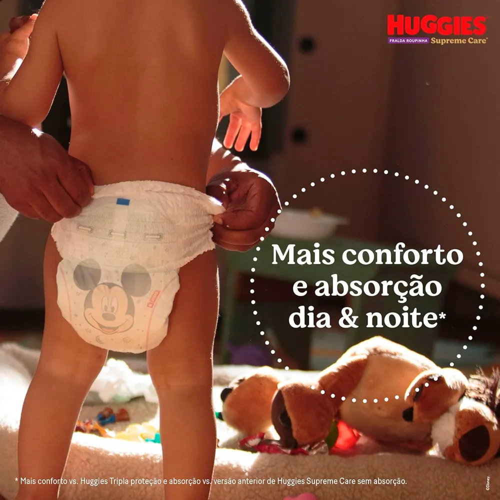 Fralda Roupinha Huggies Supreme Care Tamanho XXG 58 Unidades Descartáveis