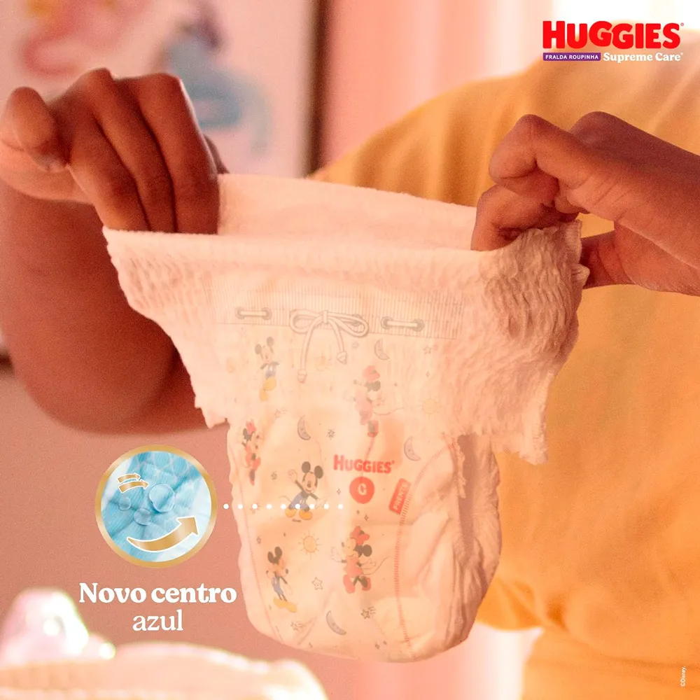 Fralda Roupinha Huggies Supreme Care Tamanho XXG 58 Unidades Descartáveis