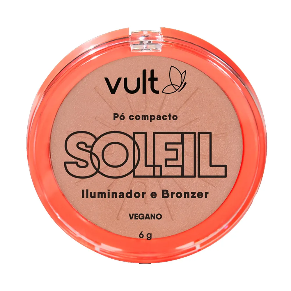 Pó Compacto Vult Soleil Iluminador e Bronzer 6g