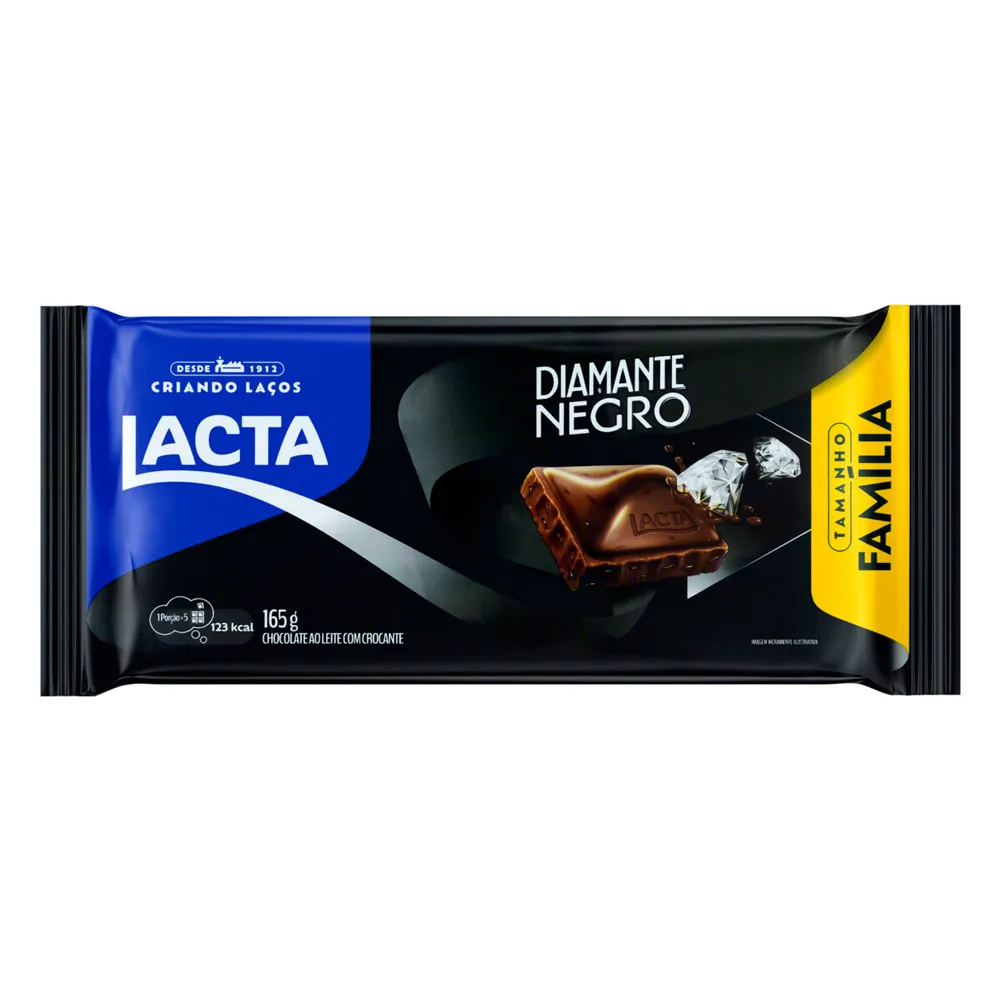 Chocolate Lacta Diamante Negro 165g