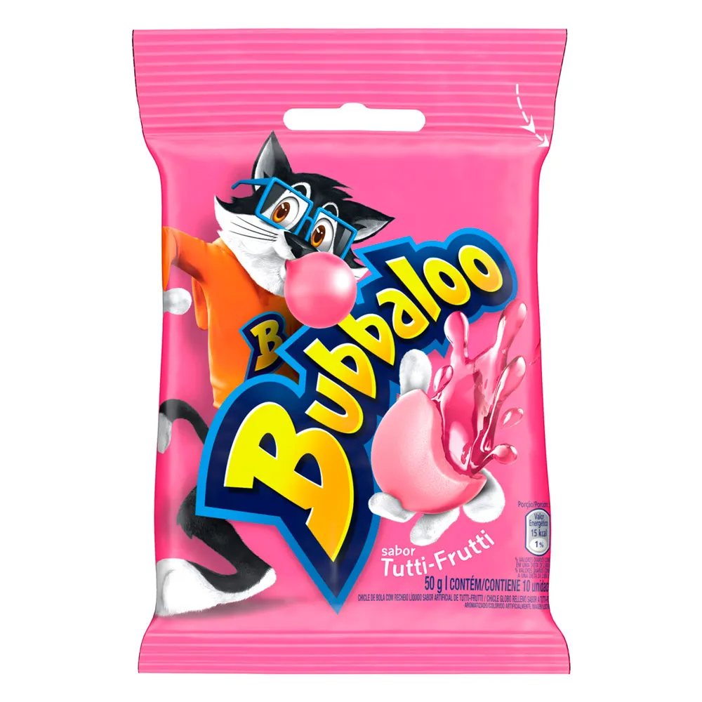 Chiclete Bubbaloo Tutti Frutti 10 Unidades