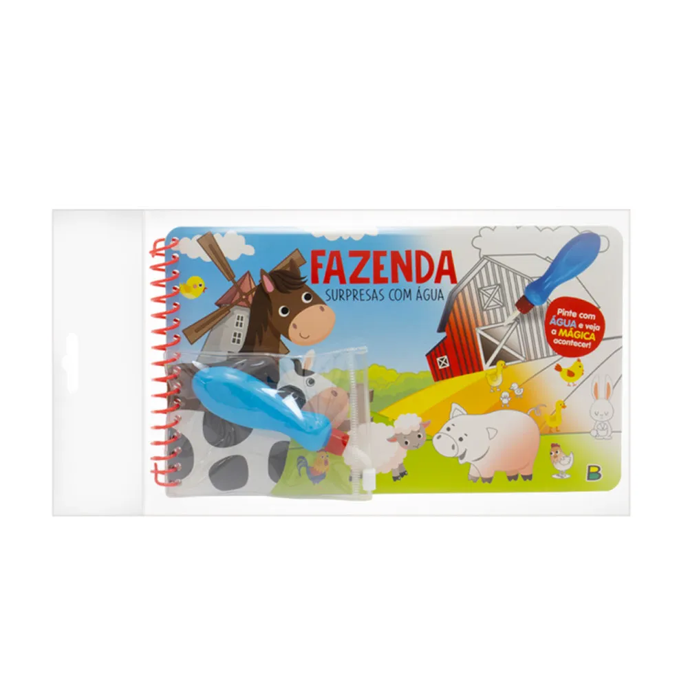 Livro Infantil Surpresas com Água: Fazenda