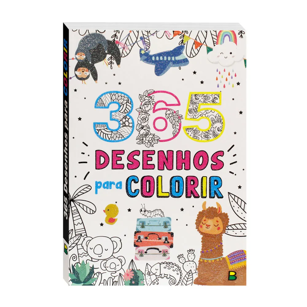 Livro Infantil 365 Desenhos para Colorir