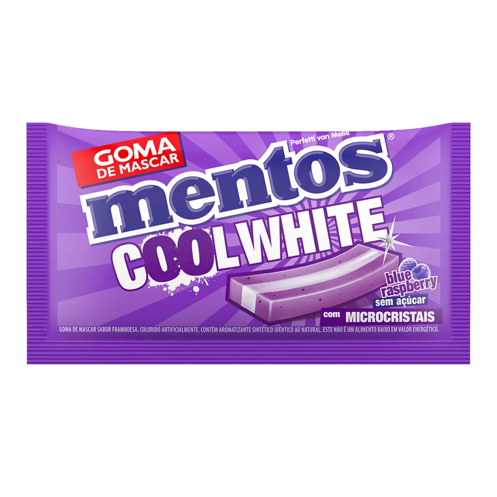 Chiclete Mentos Cool White Blue Raspberry 8,5g