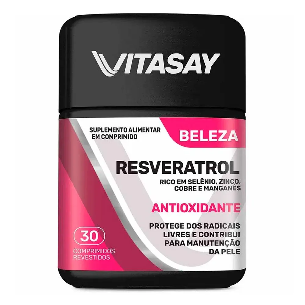 Vitasay Resveratrol Antioxidante com 30 Comprimidos