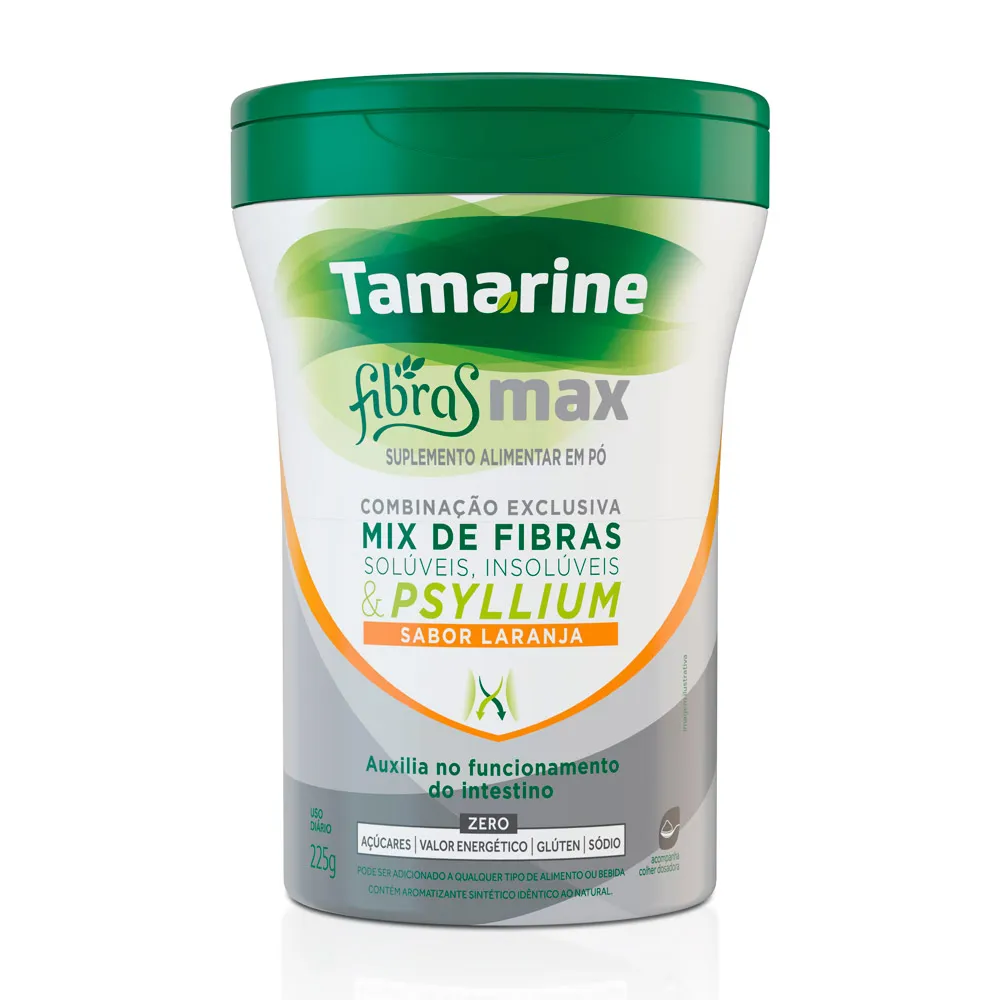 Tamarine Fibras Max Pó Solúvel Sabor Lranja 225g