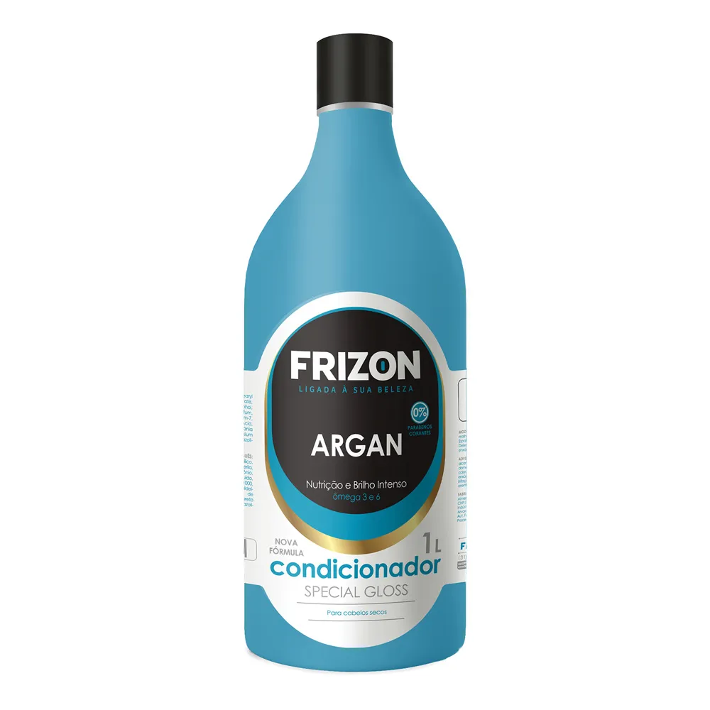 Condicionador Frizon Special Gloss Argan Nutricão e Brilho Intenso para Cabelos Secos 1 Litro