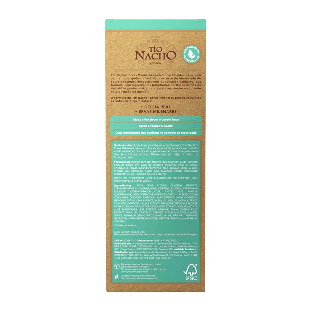 Condicionador Antiqueda Tío Nacho Fortalecedor 415ml Verso