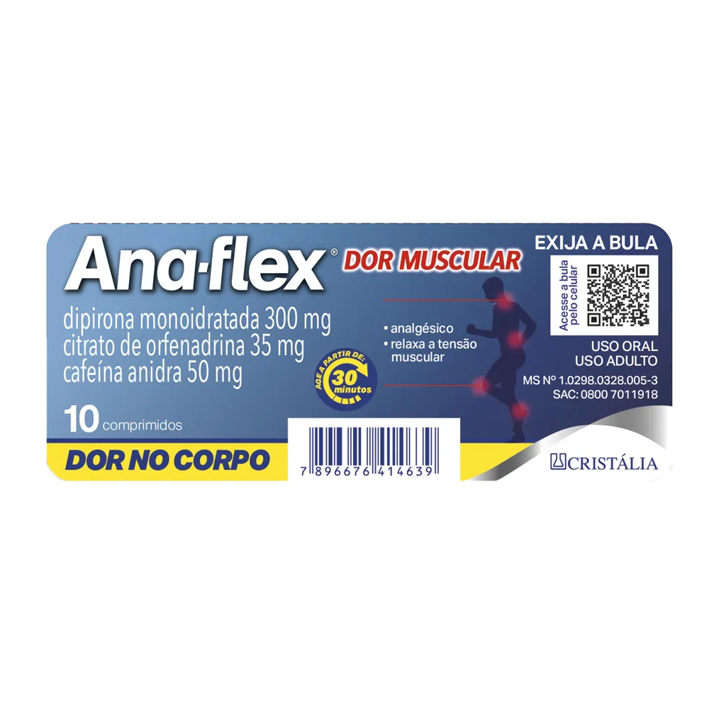 Ana-Flex com 10 Comprimidos