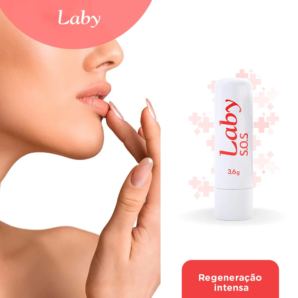 Protetor Labial Laby S.O.S Regenerador FPS15 3,6g Banner