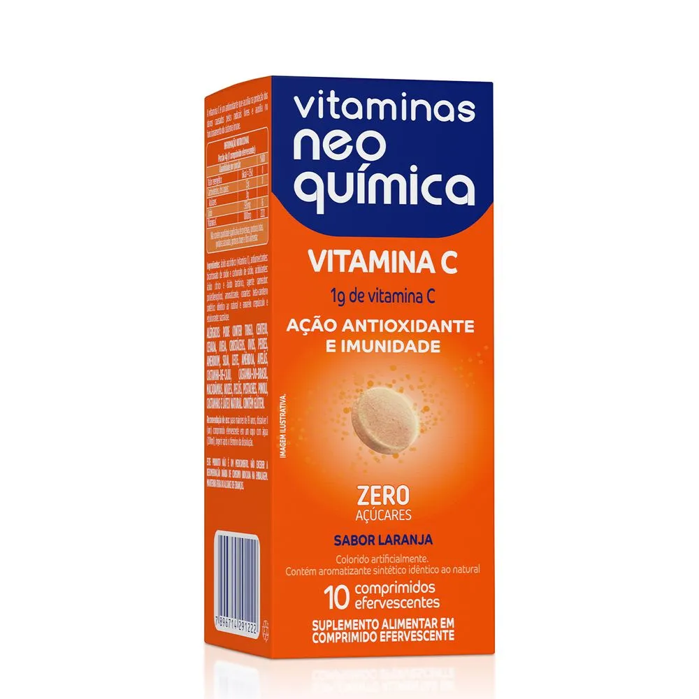 Vitamina C Neo Química 10 Comprimidos Efervescentes