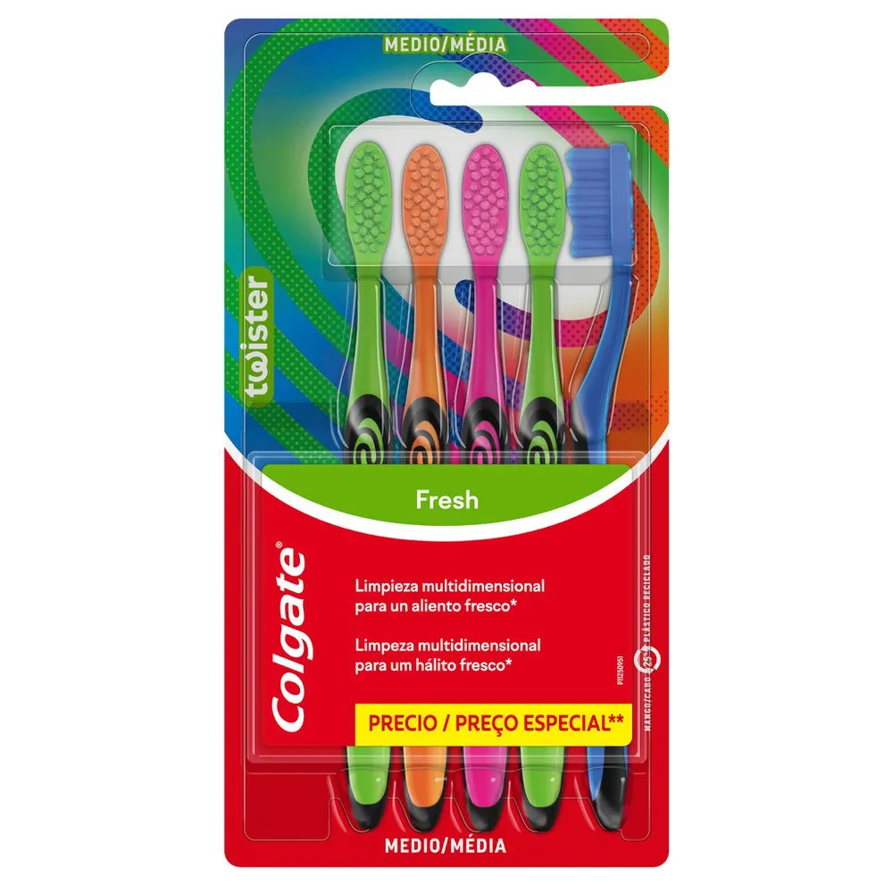 Colgate Color Chart Escova Dental Colgate Colors Pack Família Média com 5 Unidades ...