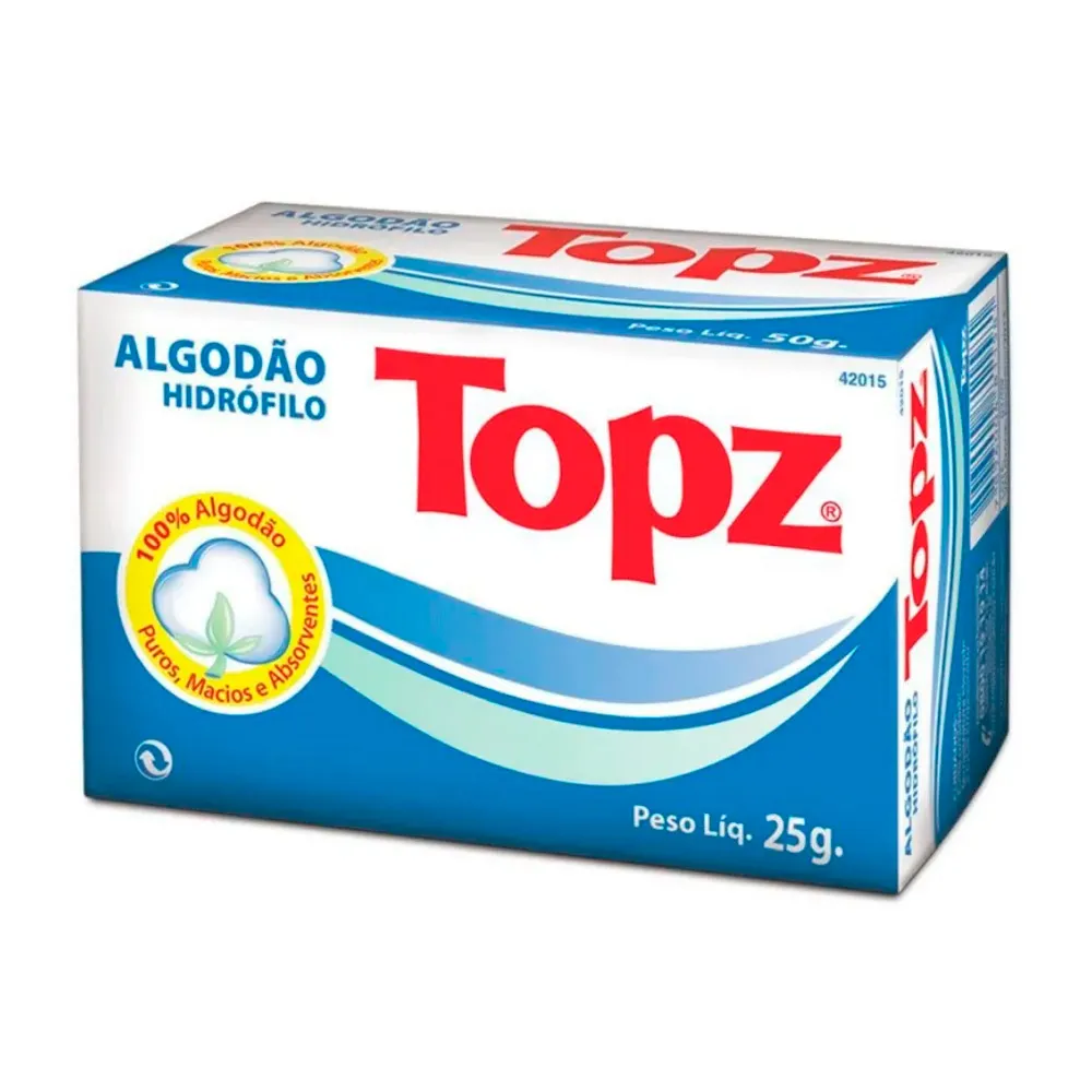 Algodão Hidrófilo Topz 25g