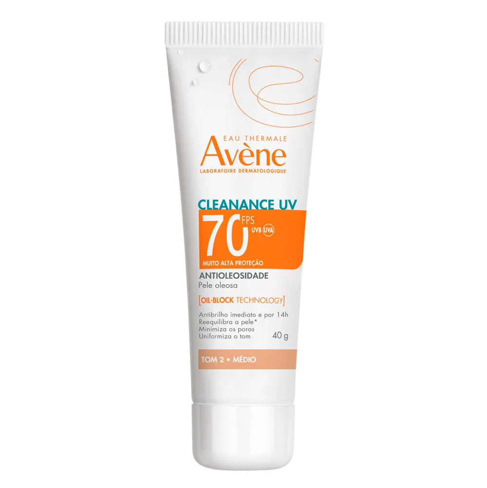 Protetor Solar Avène Cleanance UV FPS70 Tom 2 Médio 40g