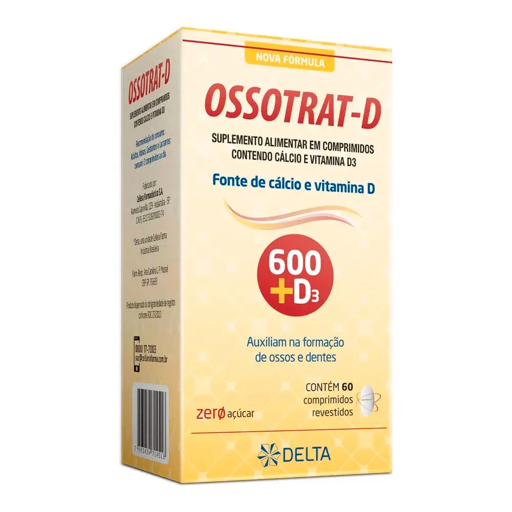 Ossotrat-D 600+D3 60 Comprimidos Revestidos Caixa