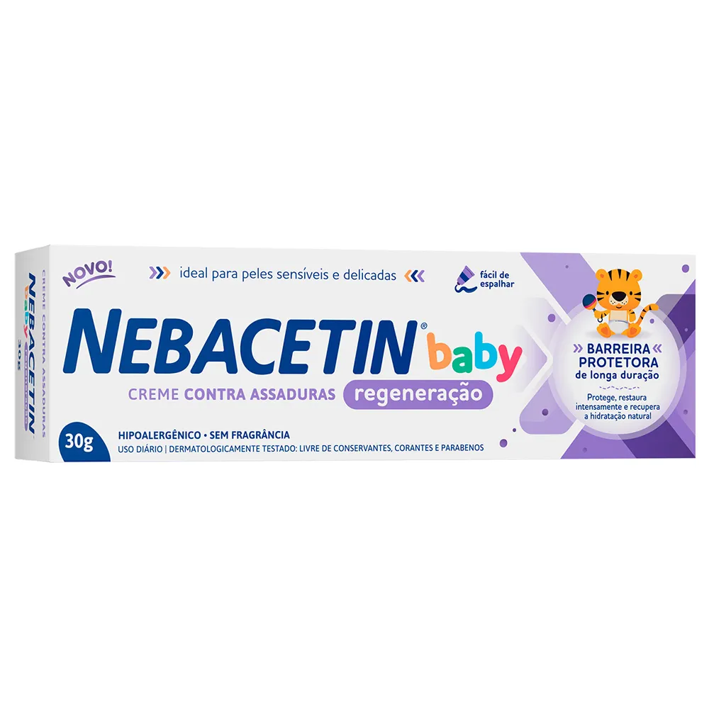 Nebacetin Baby Regeneração Creme Contra Assaduras 30g