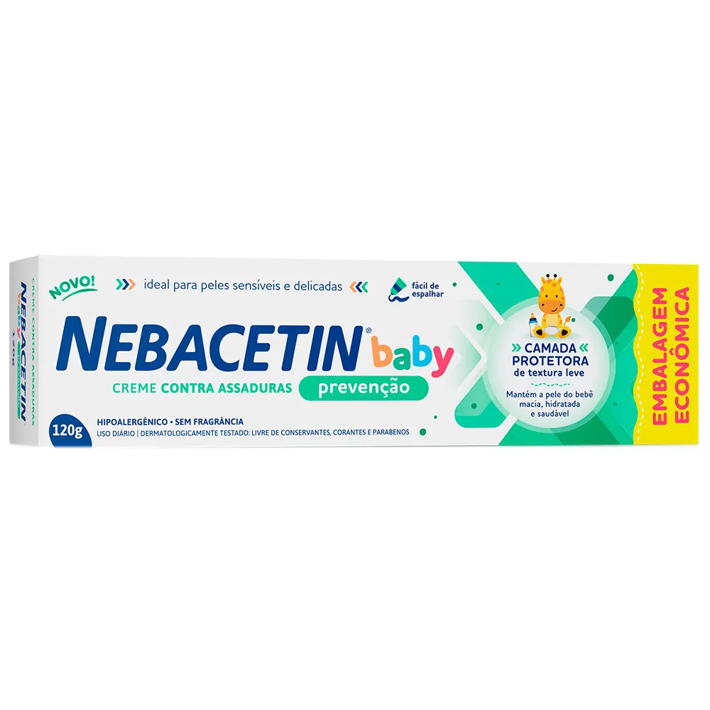 Nebacetin Baby Prevenção Creme Contra Assaduras 120g