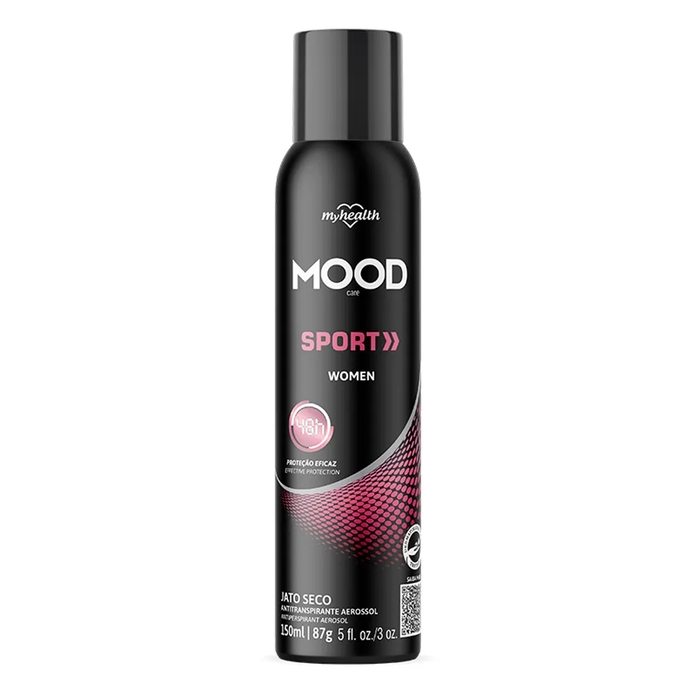 Desodorante Aerosol Mood Sport Feminino Jato Seco 150ml