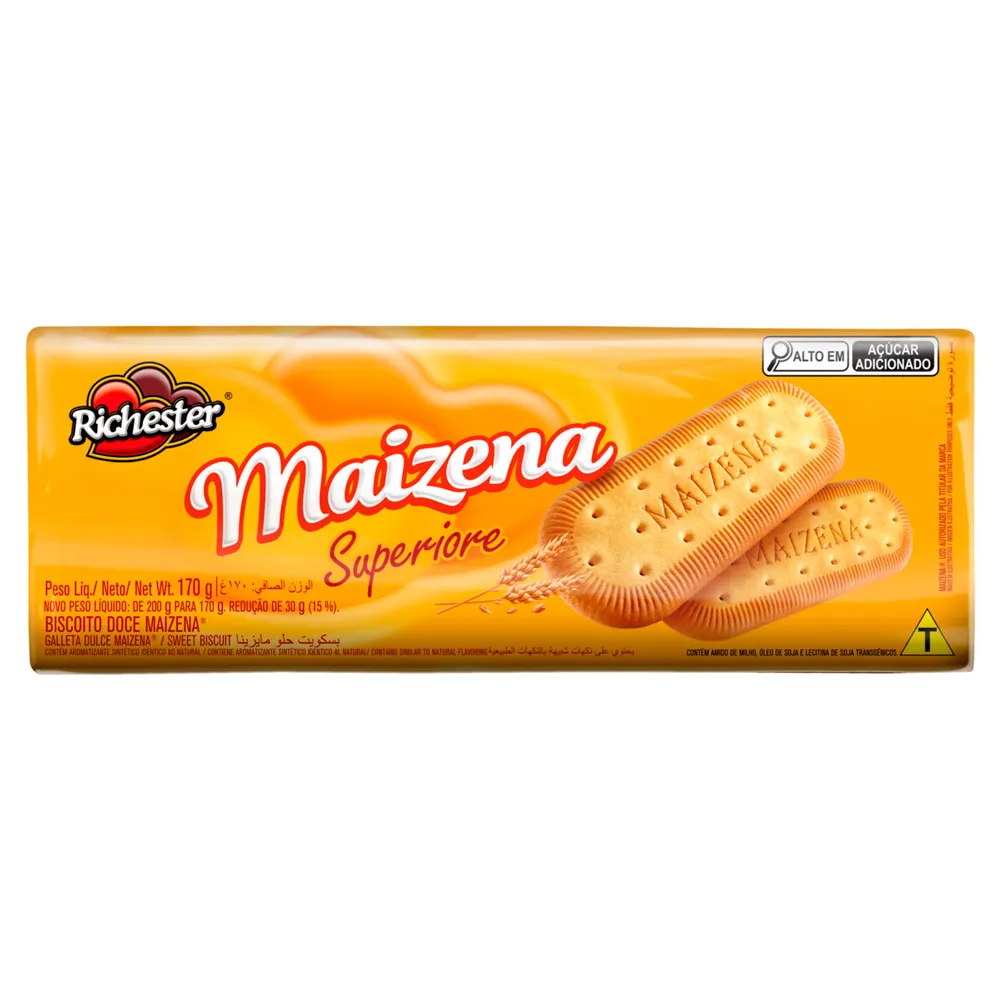 Biscoito Richester Maizena Superiore com 170g