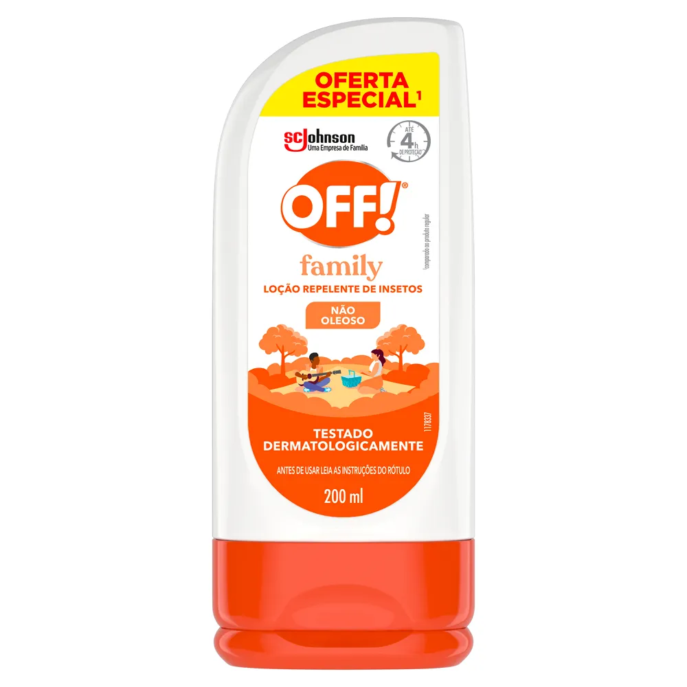 Repelente Off! Family Loção Não Oleoso 200ml Frasco