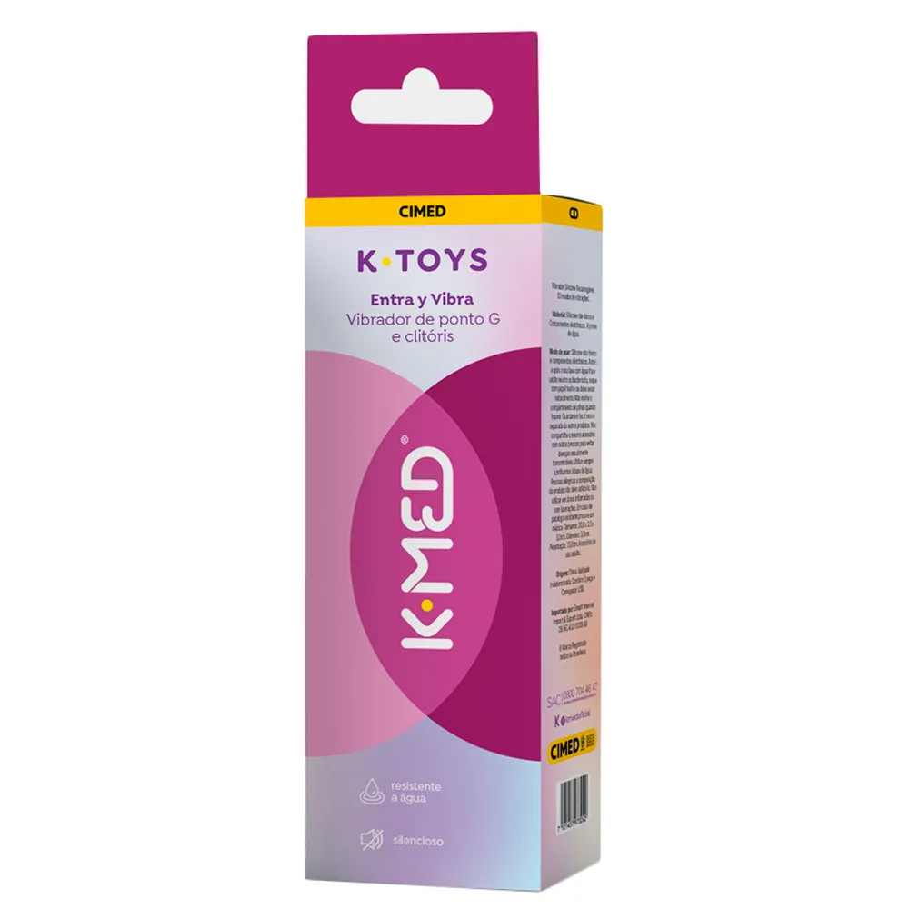 K-Toys Entra Y Vibra Vibrador de Ponto G e Clitóris K-Med Verso