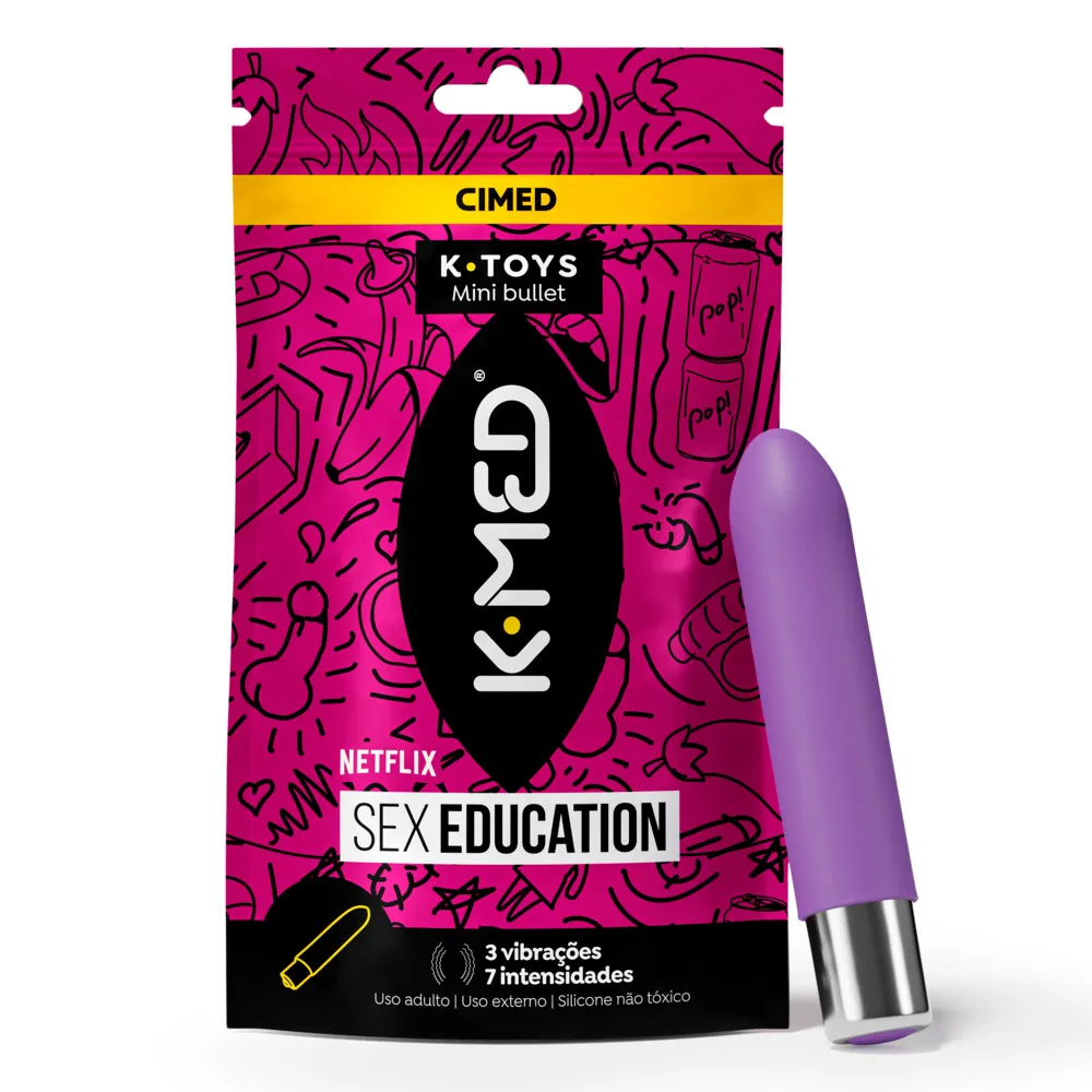 Mini Bullet K-Toys Roxo K-Med Vibrador Sex Education