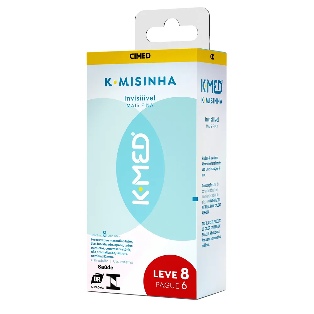 K-Misinha K-Med Invisível Leve 8 Pague 6 Unidades Caixa