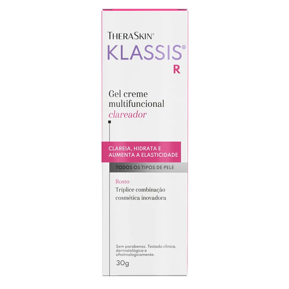 Klassis R Gel Creme Multifuncional Clareador 30g - Drogaria Araujo