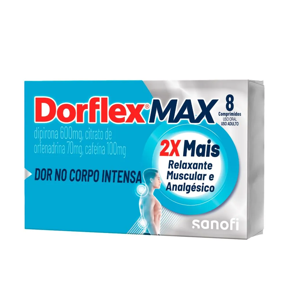 Dorflex Max Analgésico  com 8 Comprimidos