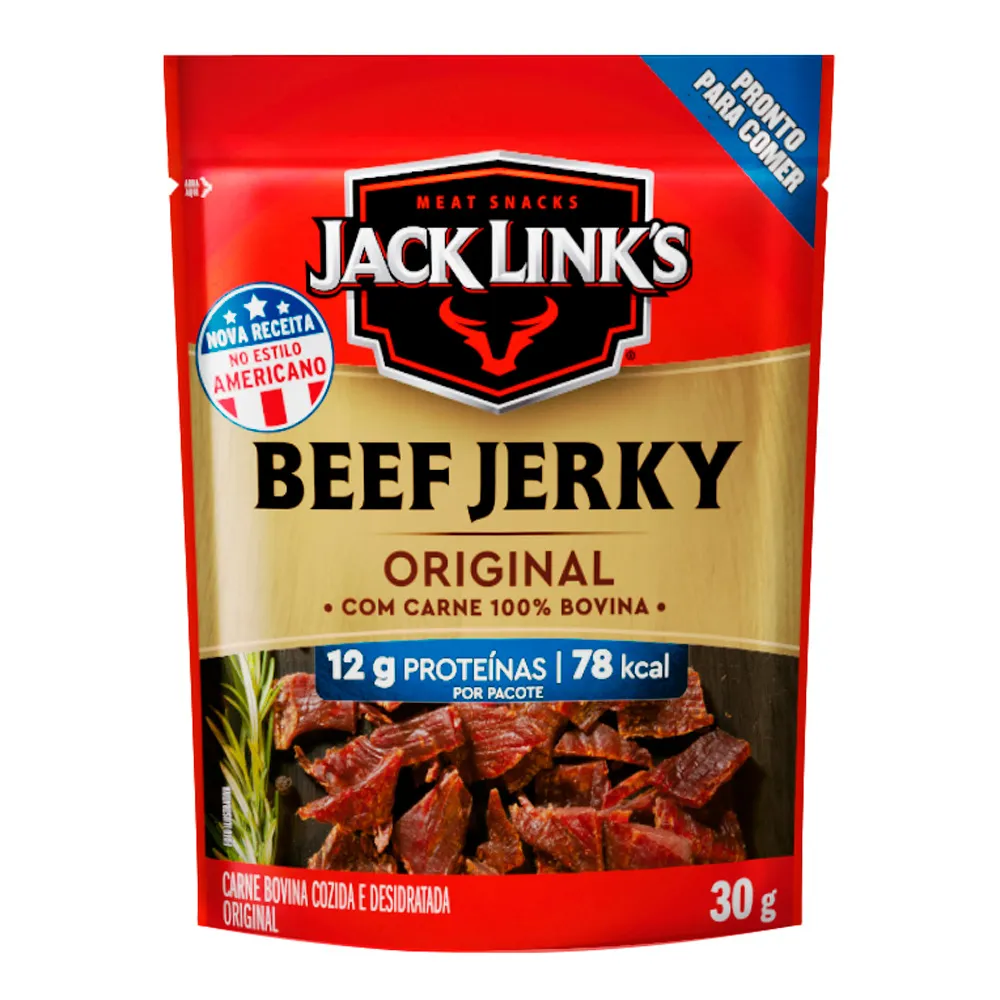Beef Jerky Jack Link's Sabor Original com 12g de Proteínas 30g