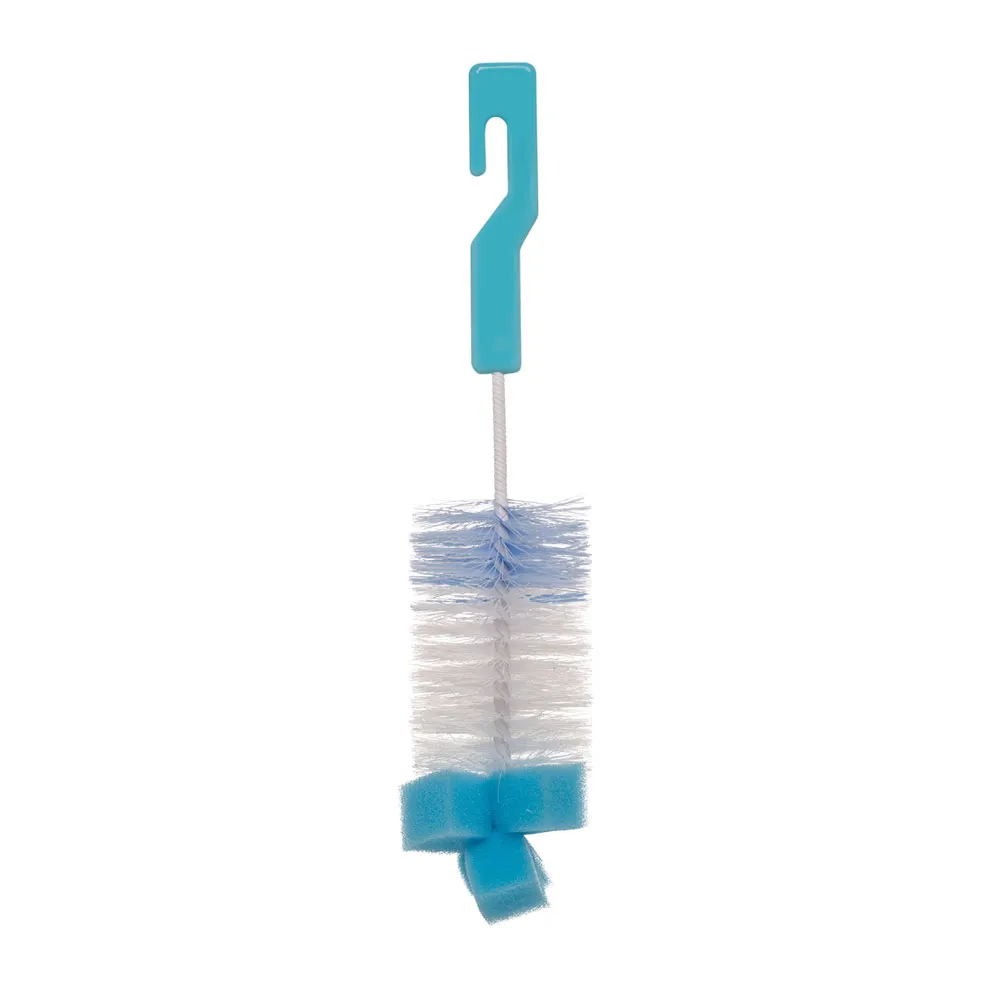 Escovas Buba para Mamadeira e Bico com Esponja Azul