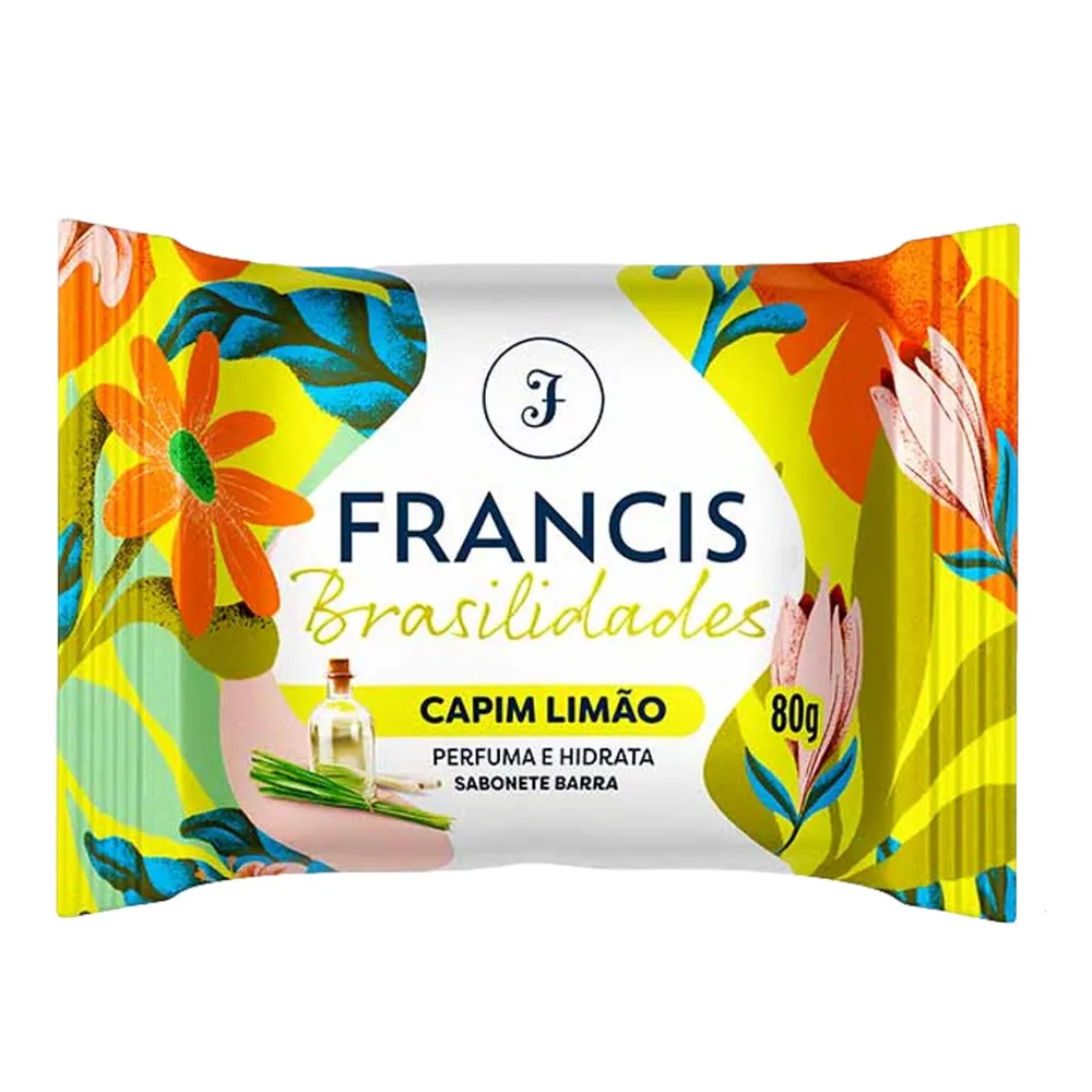 Sabonete Barra Francis Brasilidades Capim Limão 80g