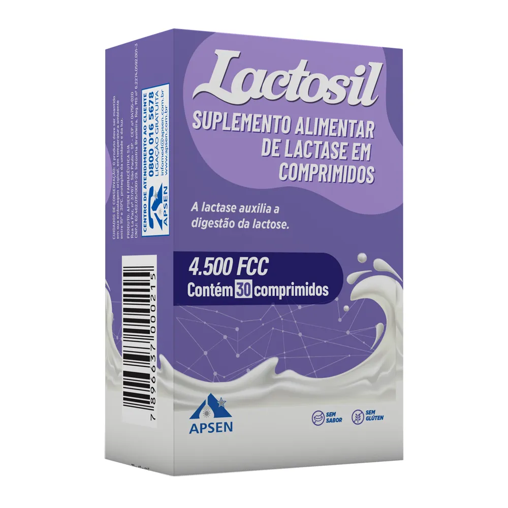 Lactosil 4.500 FCC ALU com 30 Comprimidos