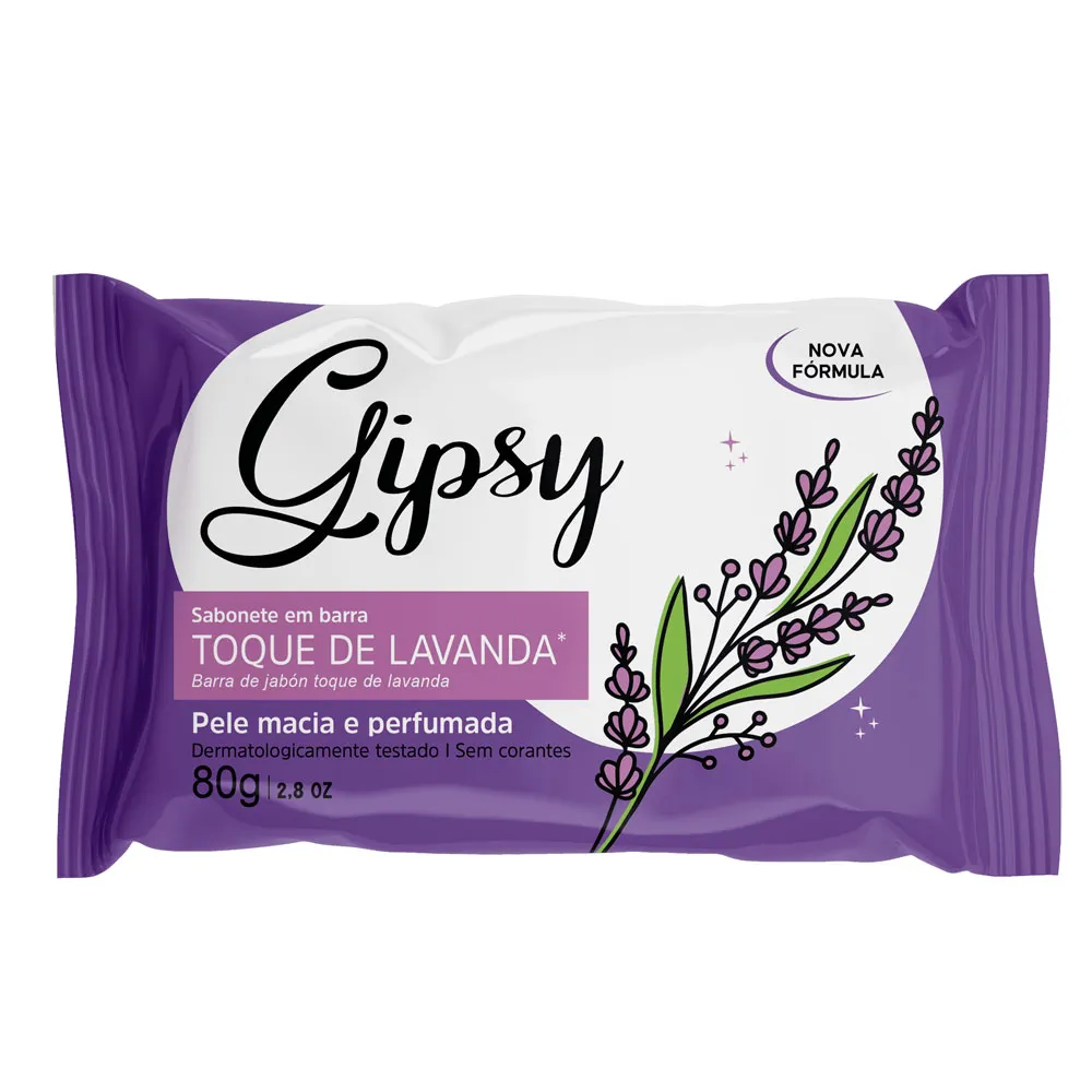 Sabonete em Barra Gipsy Toque de Lavanda 80g