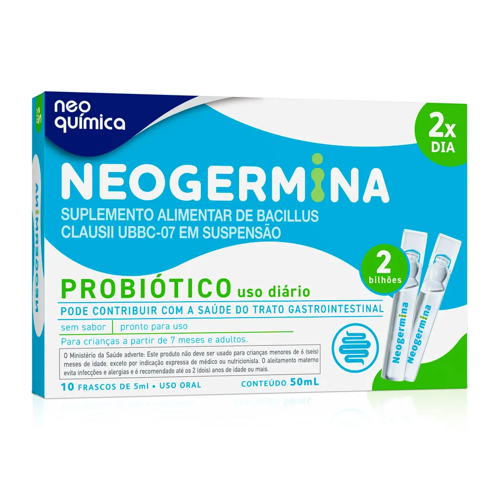 Neogermina Probiótico 2BI com 10 Flaconetes de 5ml cada