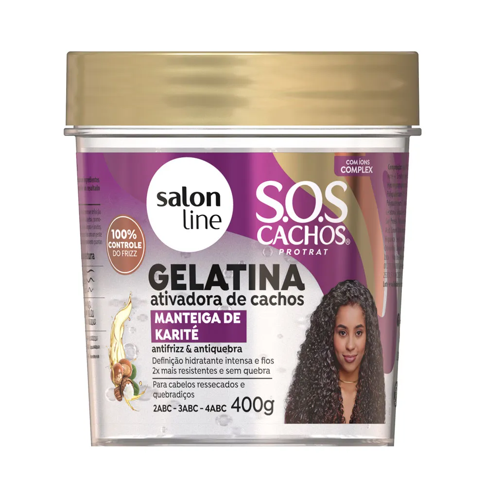 Gelatina Salon Line S.O.S Cachos Manteiga de Karité 400g