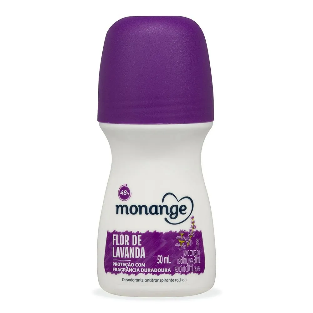 Desodorante Monange Roll-On Flor de Lavanda 48h 50ml