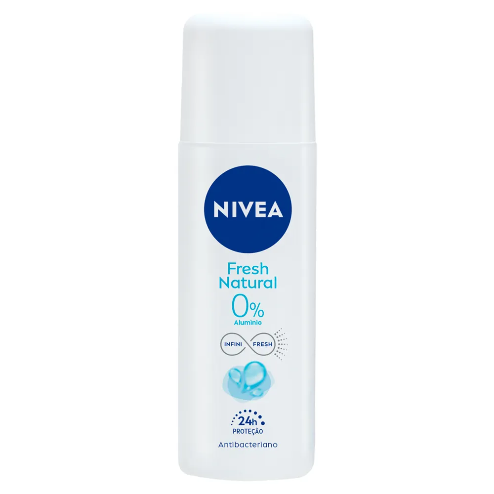 Desodorante Nivea Fresh Natural Spray Infini Fresh Antibacteriano 24h Proteção 90ml