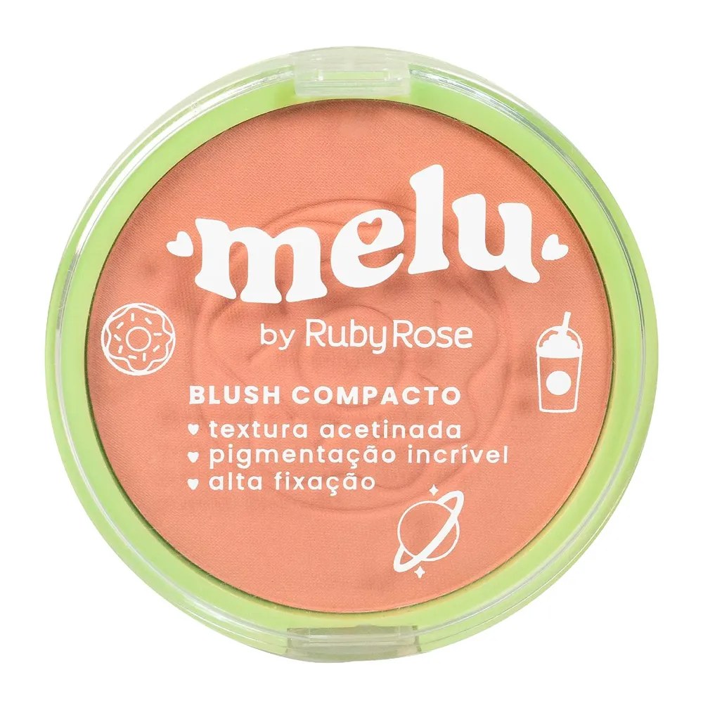 Blush Compacto Melu Ruby Rose RR8713 Cor Cake 10g